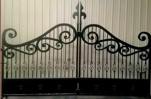 Ornate Iron Gate with Scrollwork